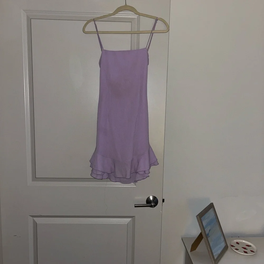 Lucy in the Sky Lilac Mini Dress - Picture 3 of 5